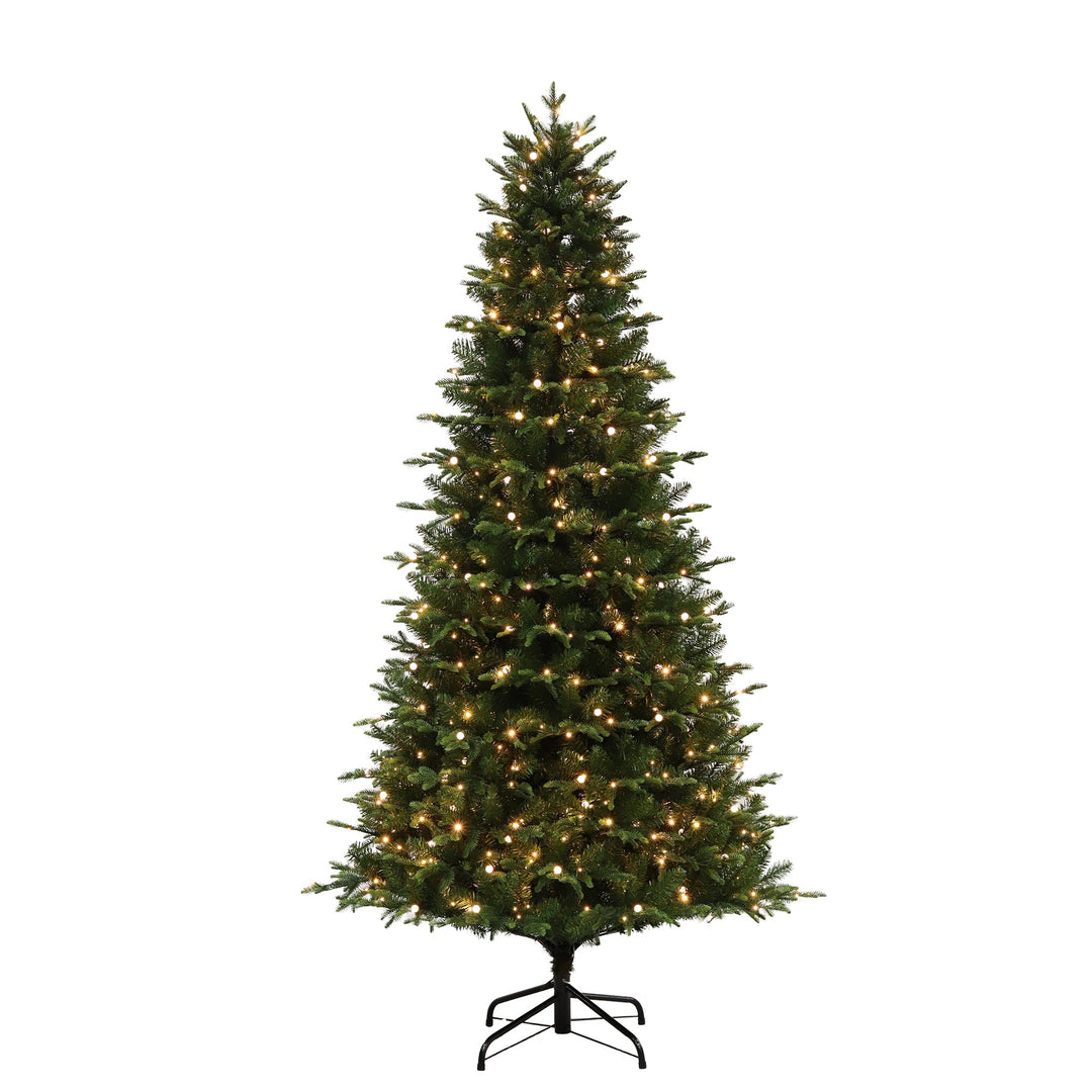 Salt Point Fir 7.5FT Christmas Tree with Dual-Color LED Lights and G15 Cap