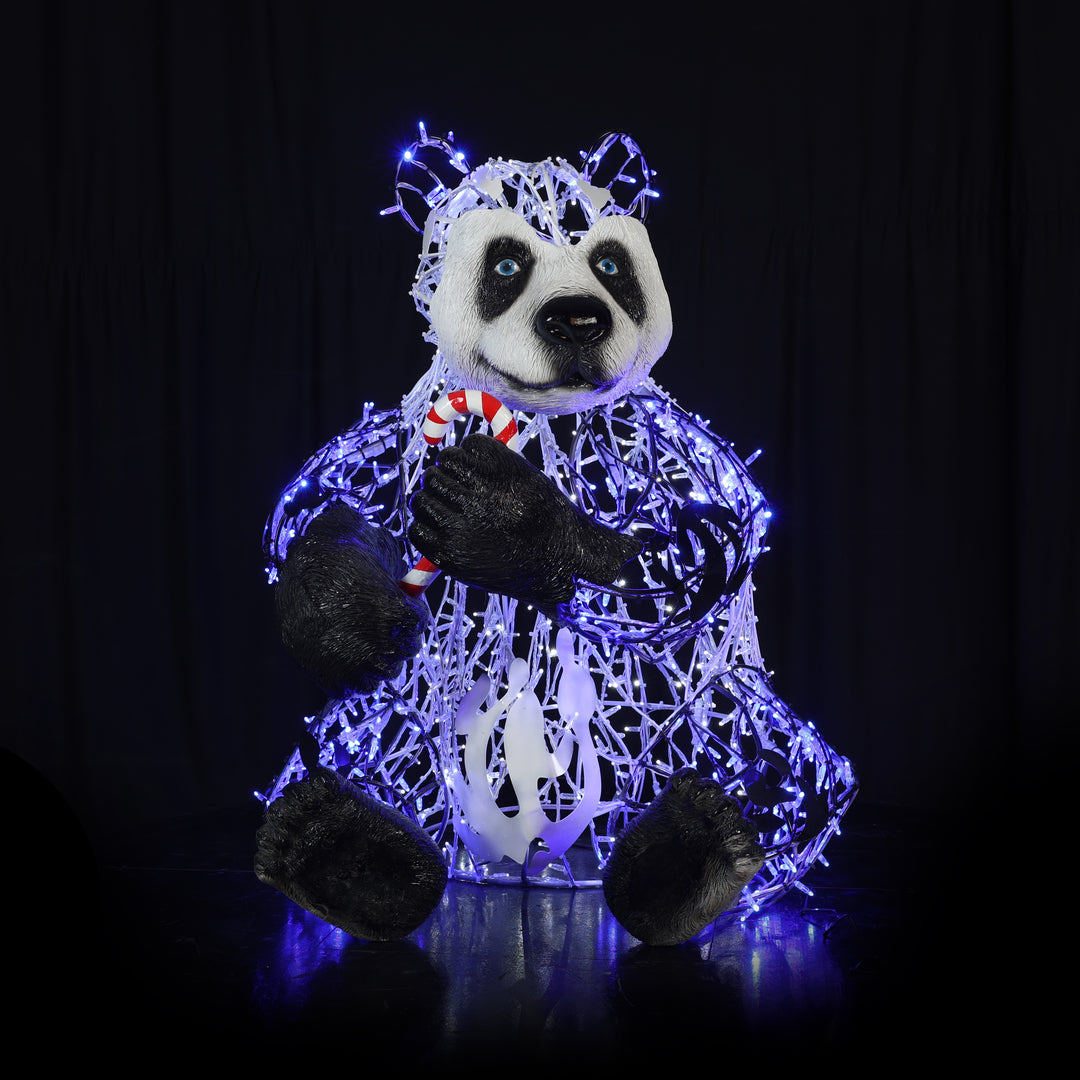 Panda Woman - Cold white/blue