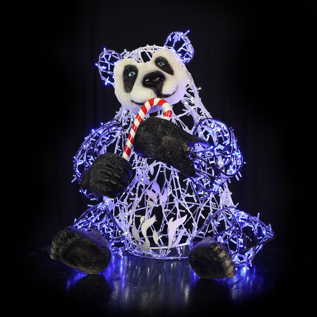 Panda Man - Cold white/blue - Floor standing