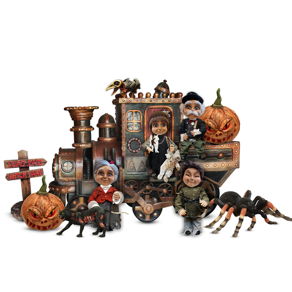 The Never Ending Train Ride Animatronic Set