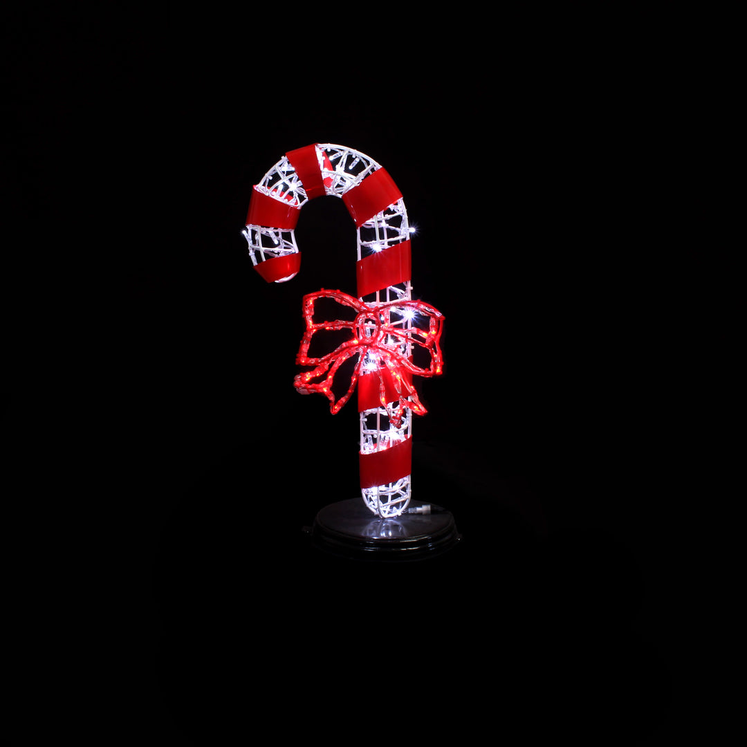 Candy Cane Cold White/Red - Floor standing
