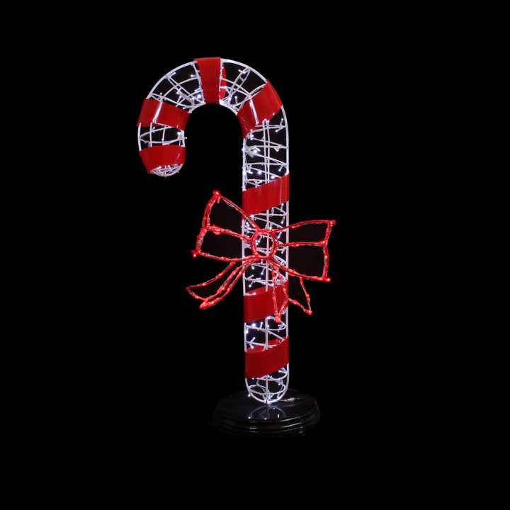 Candy Cane Cold White/Red - Floor standing