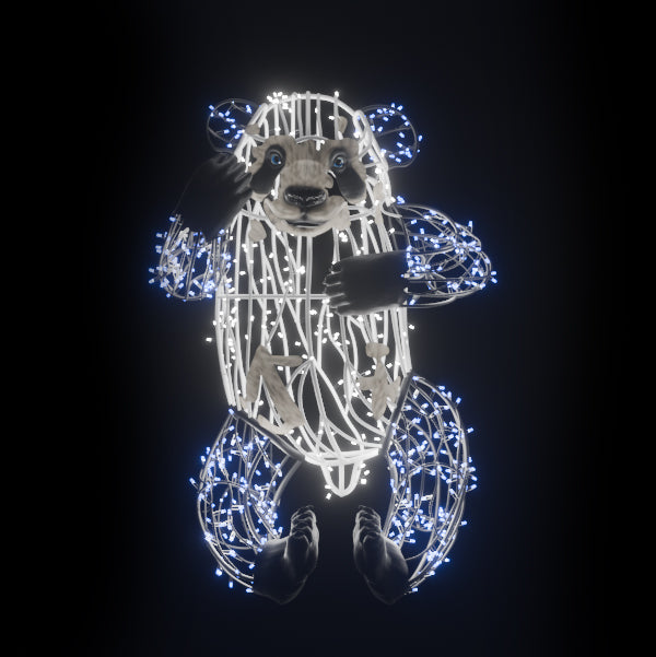 Little Panda - Cold white/blue