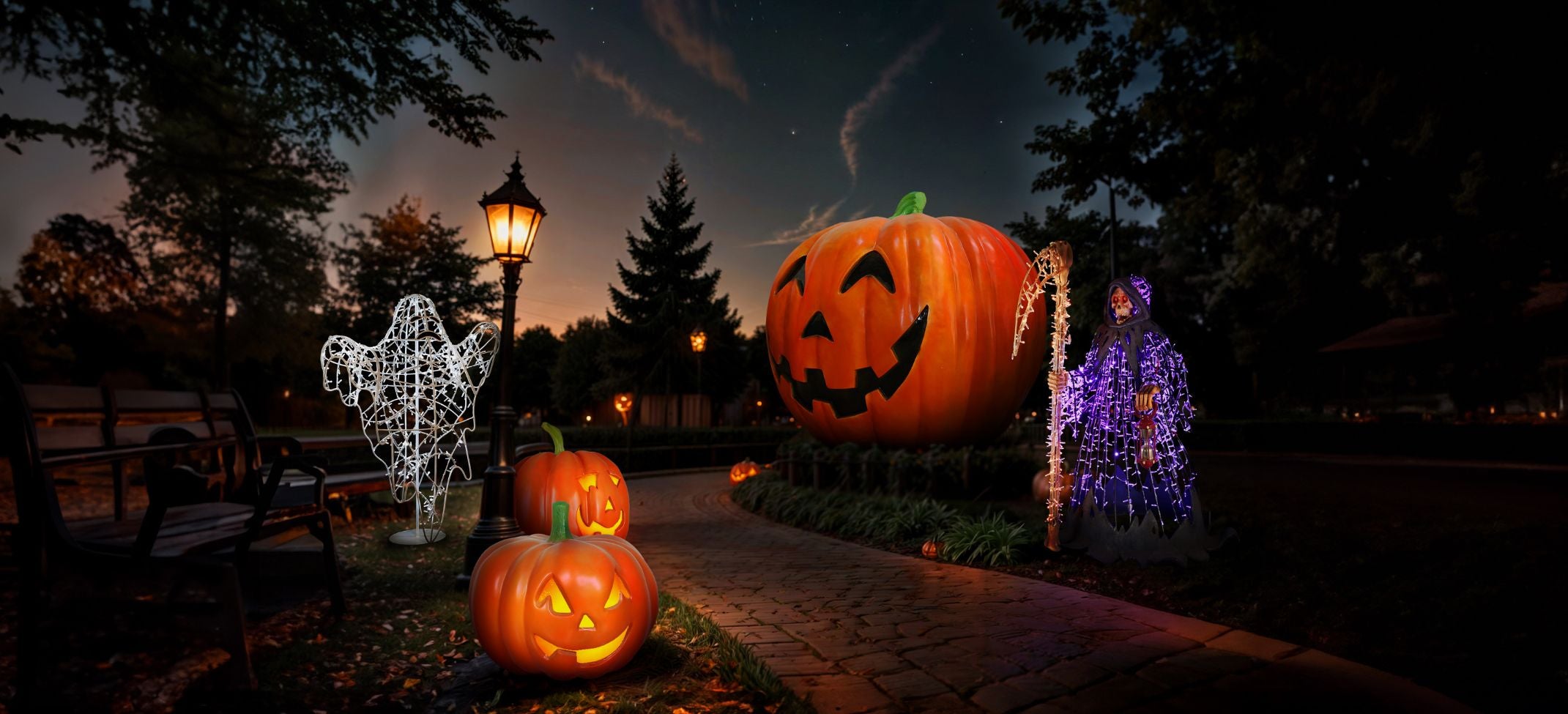 halloween landing page