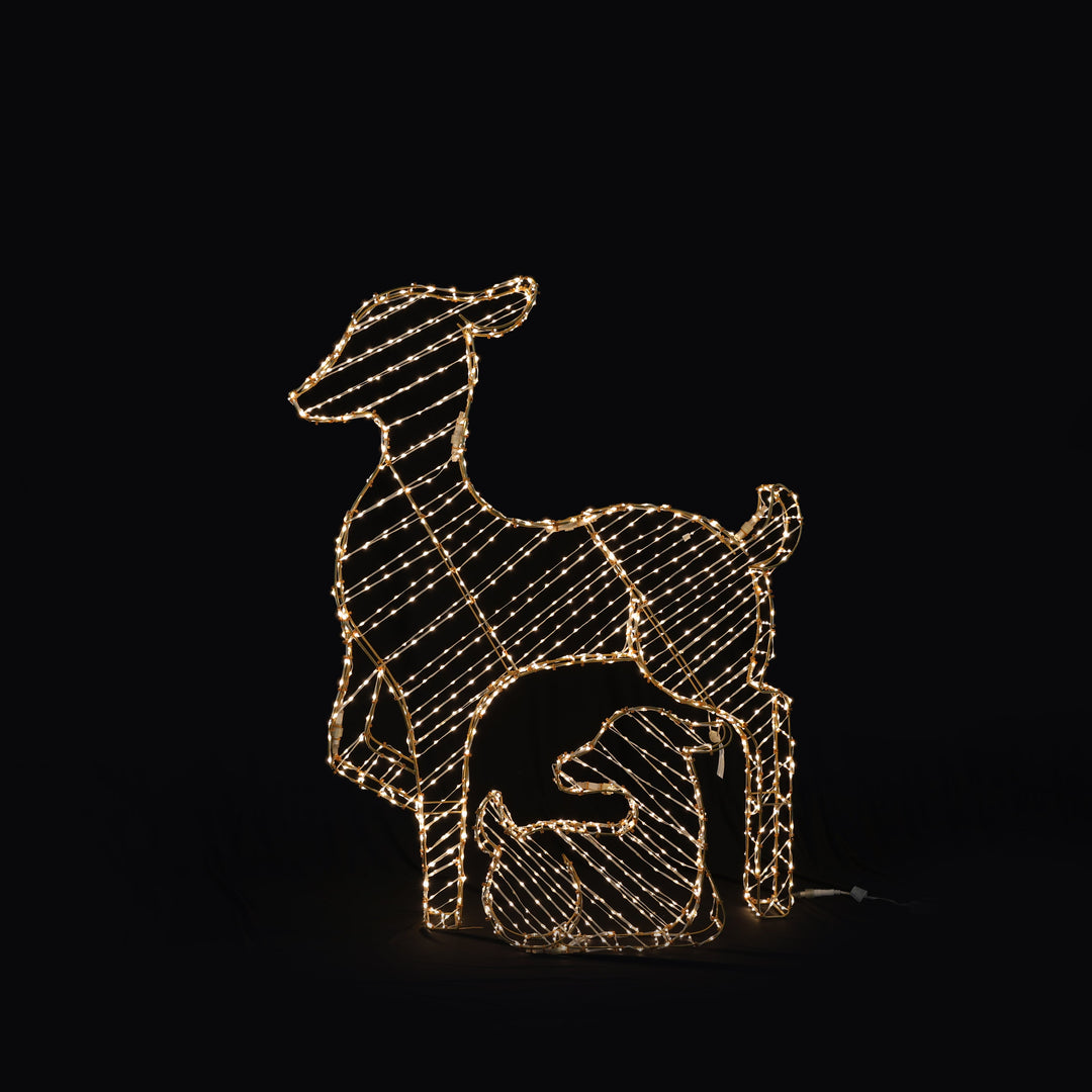 Reindeer 2in1 - Warm White - Floor standing