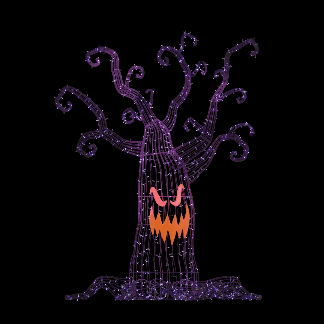 SPOOKY TREE PURPLE - Purple - Floor standing