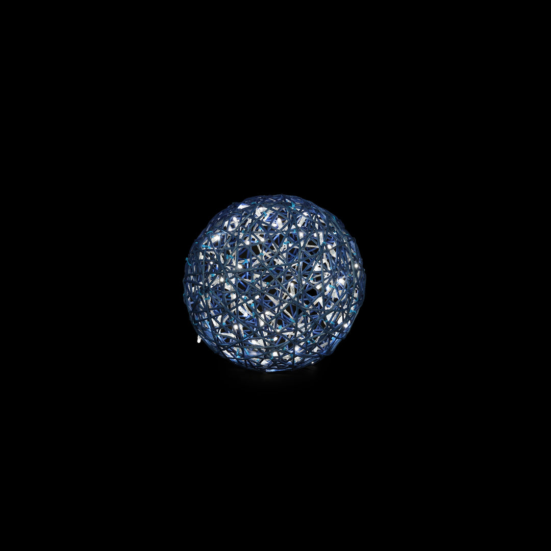 Organic Ball 40Cm With Light (Blue) - Cold White