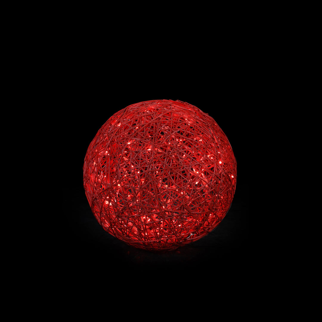Organic Ball 24"(60Cm), 3D Lit - Red, Red Led