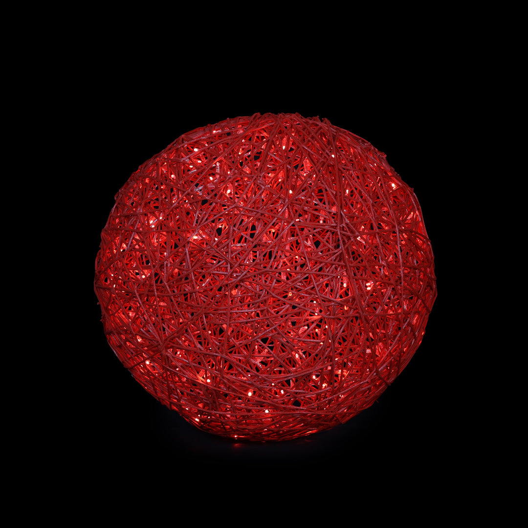Organic Ball 31"(80Cm), 3D Lit - Red, Red Led