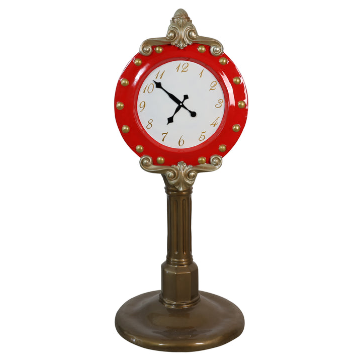 Santa Clock (Gold/Red)