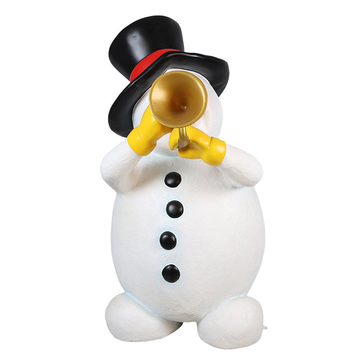Snowman With Trumpet
