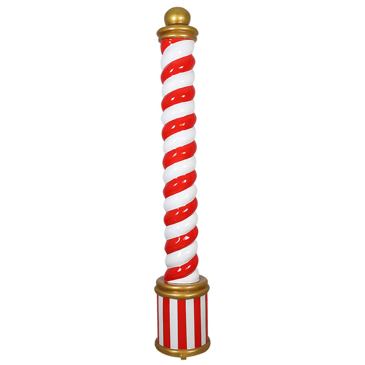 Candy Cane Pillar(White/Red)