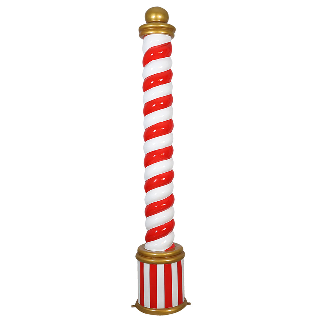 Candy Cane Pillar(White/Red)