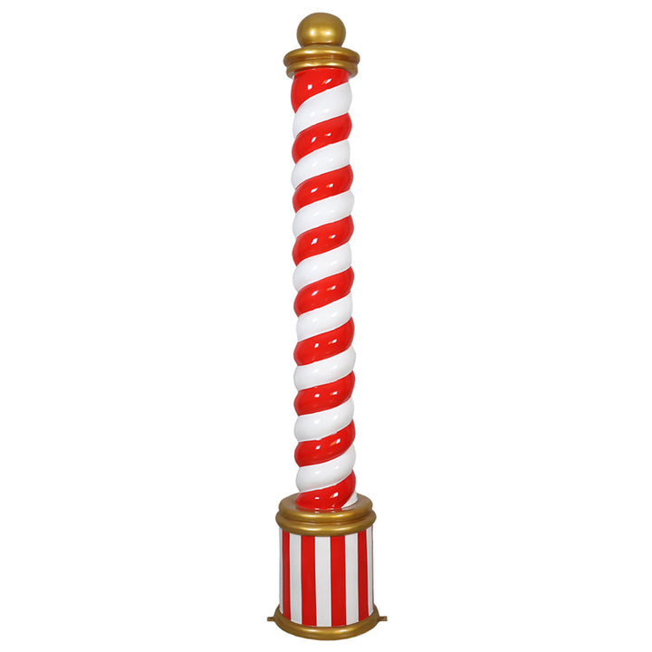 Candy Cane Pillar(White/Red)