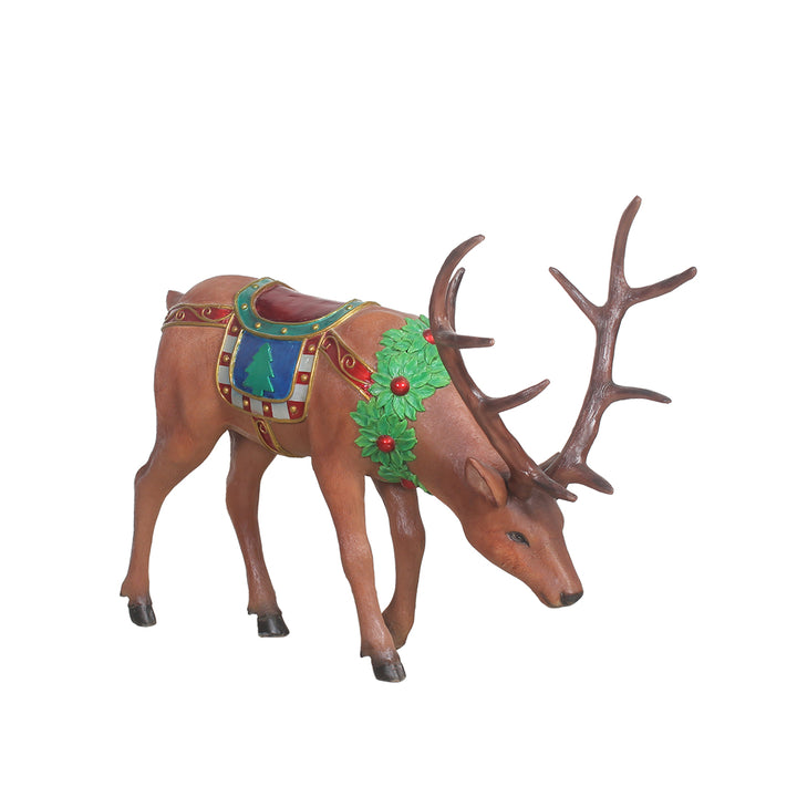 Christmas Deer Grazing