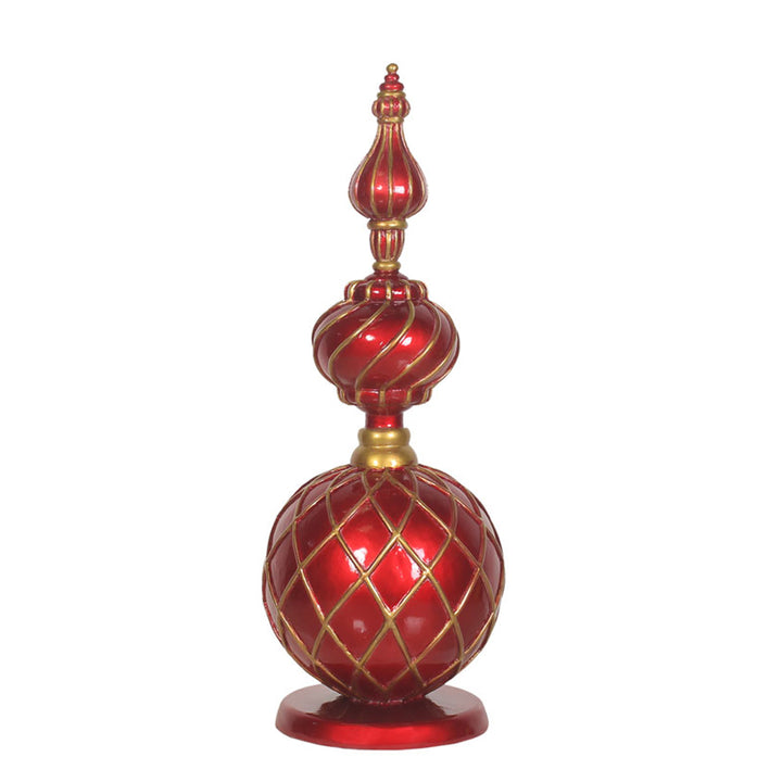 Finial Red/Gold