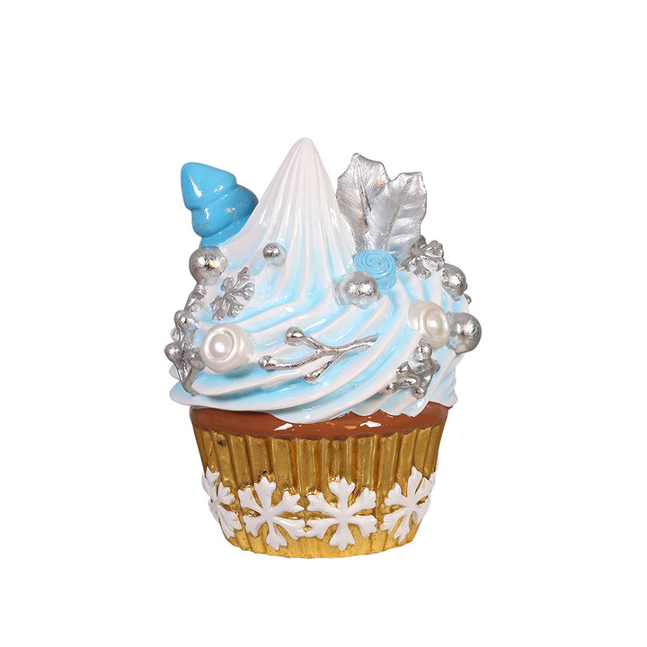 Christmas Cupcake (Snowflakes)