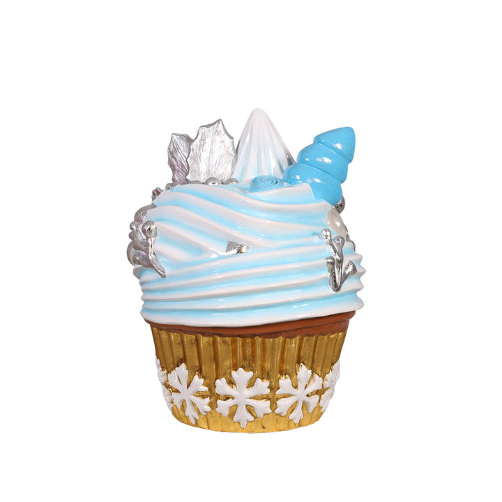 Christmas Cupcake (Snowflakes)