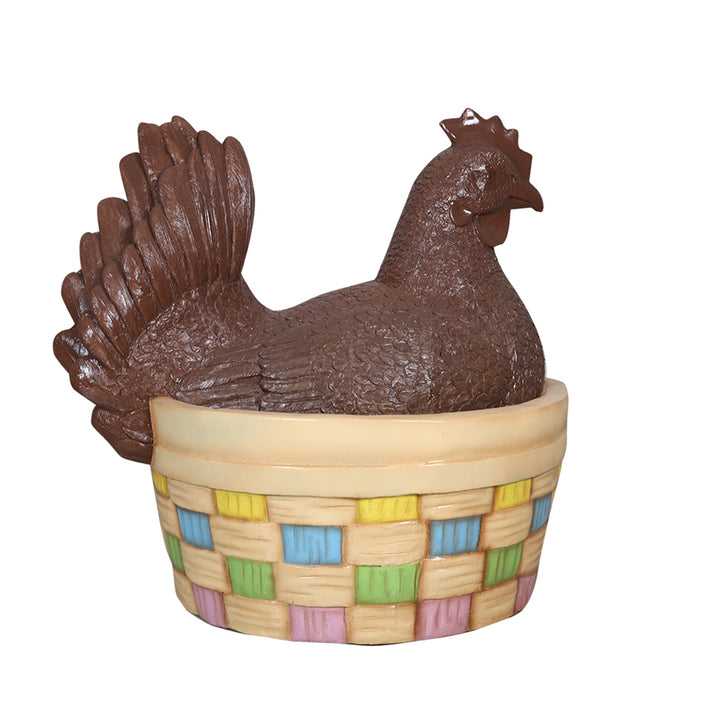 Hen in Easter Basket