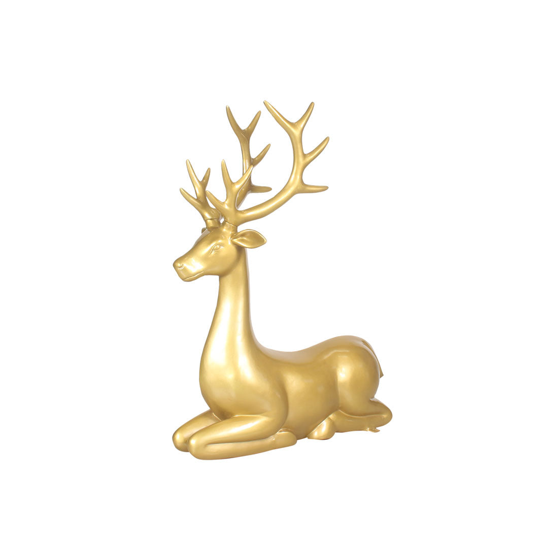 Deer Sitting Statues (Stags)