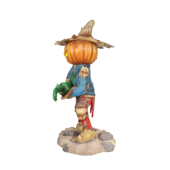 Pumpkin Scarecrow Playing Banjo