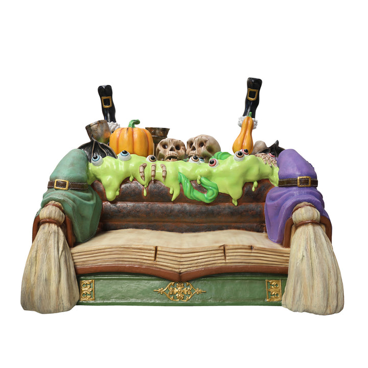 Witch Cauldron Bench