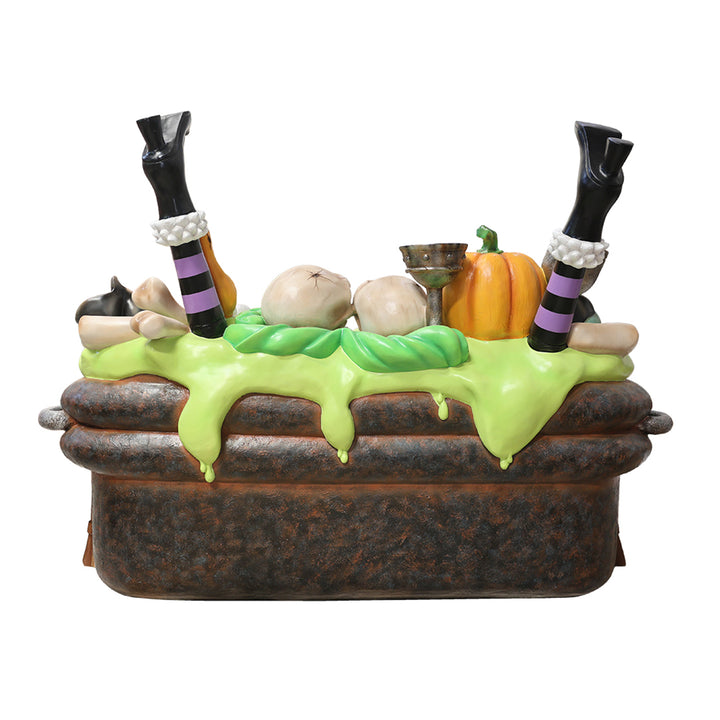 Witch Cauldron Bench