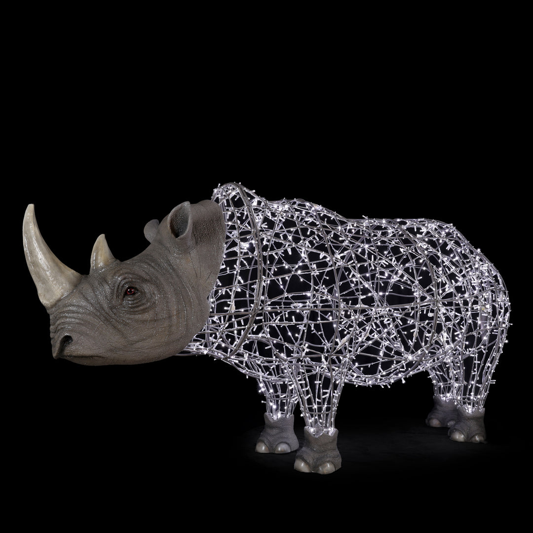 Rhinoceros (Cold White) - Cold White - Floor standing