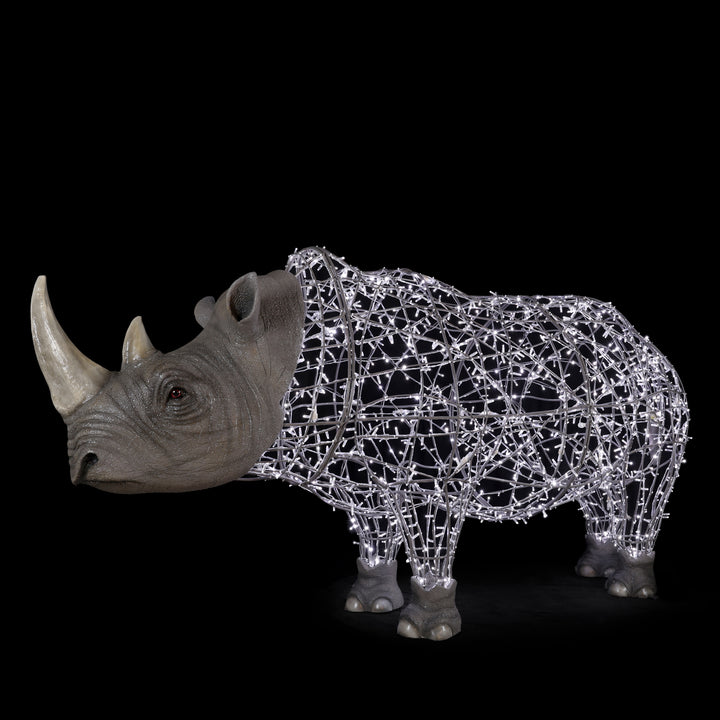 Rhinoceros (Cold White) - Cold White - Floor standing