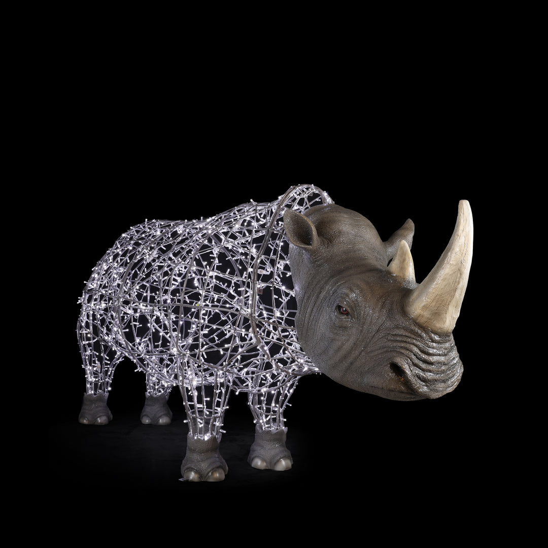 Rhinoceros (Cold White) - Cold White - Floor standing