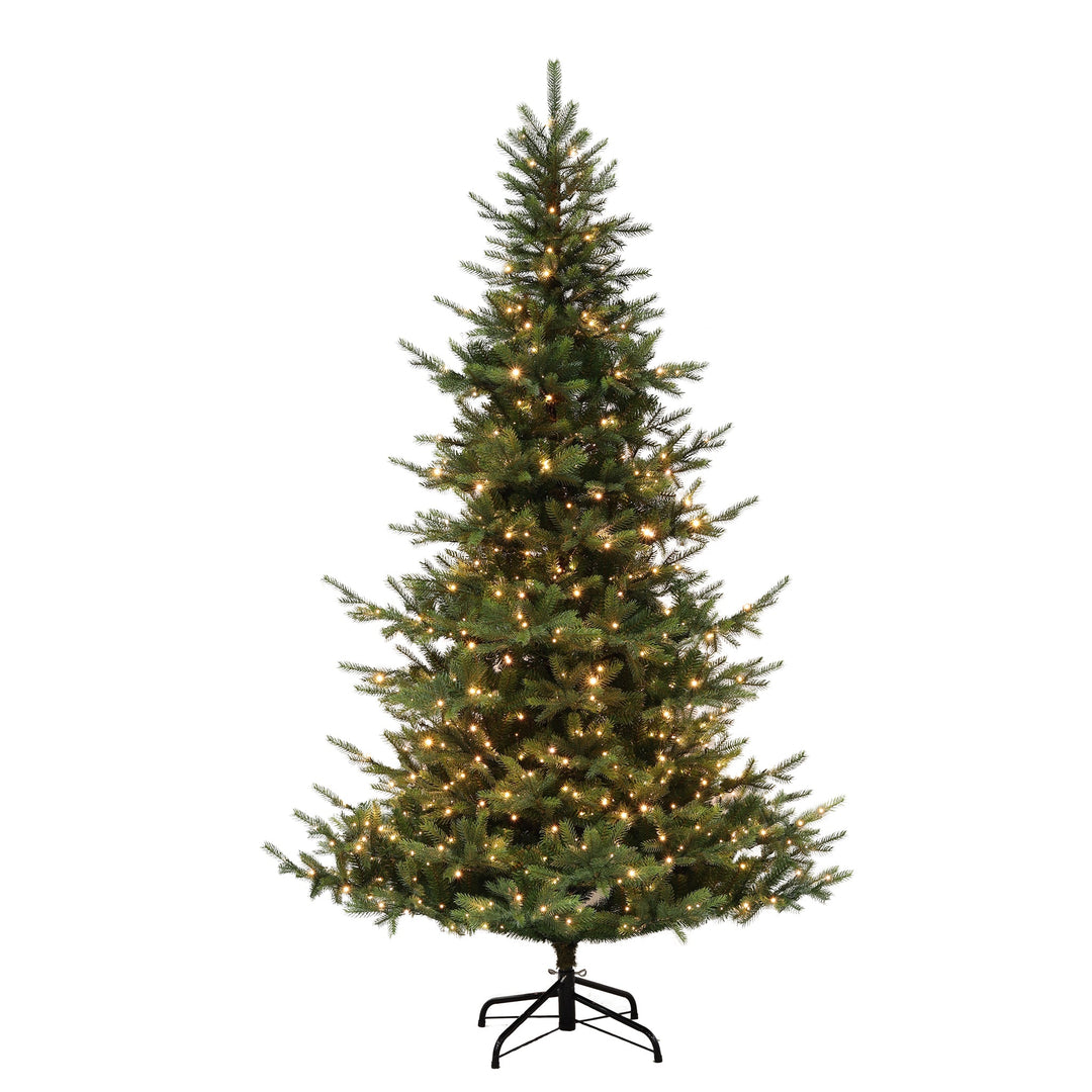 Bristol Mountain 7FT Christmas Tree with Dual-Color 3MM LED SB Lights and Quick Pole