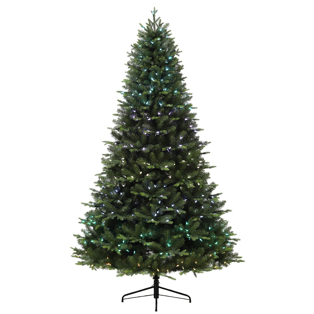 Jimmy Peaks 7.5FT Christmas Tree with RGB Lights, M4 Cap, and Quick Pole`