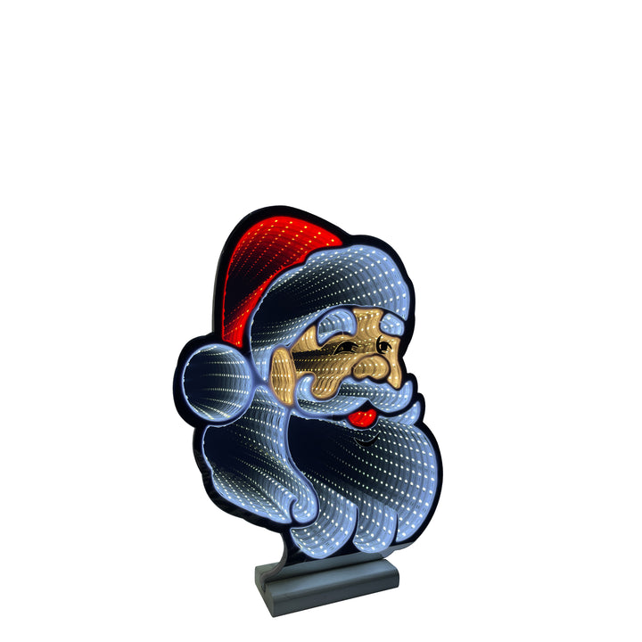 Infinity Christmas Santa Face With Wooden Base (30cm, 40cm, or 60cm)