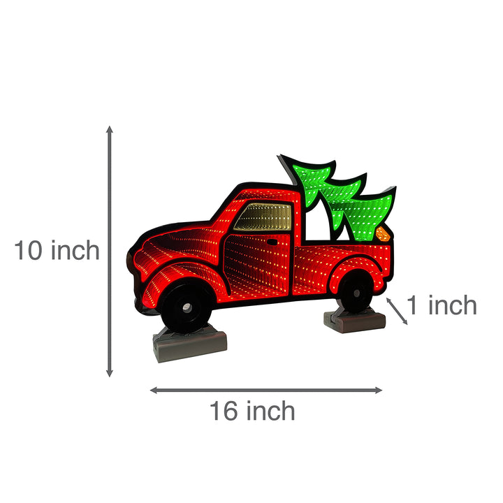 40cm Infinity Truck With Wooden Base