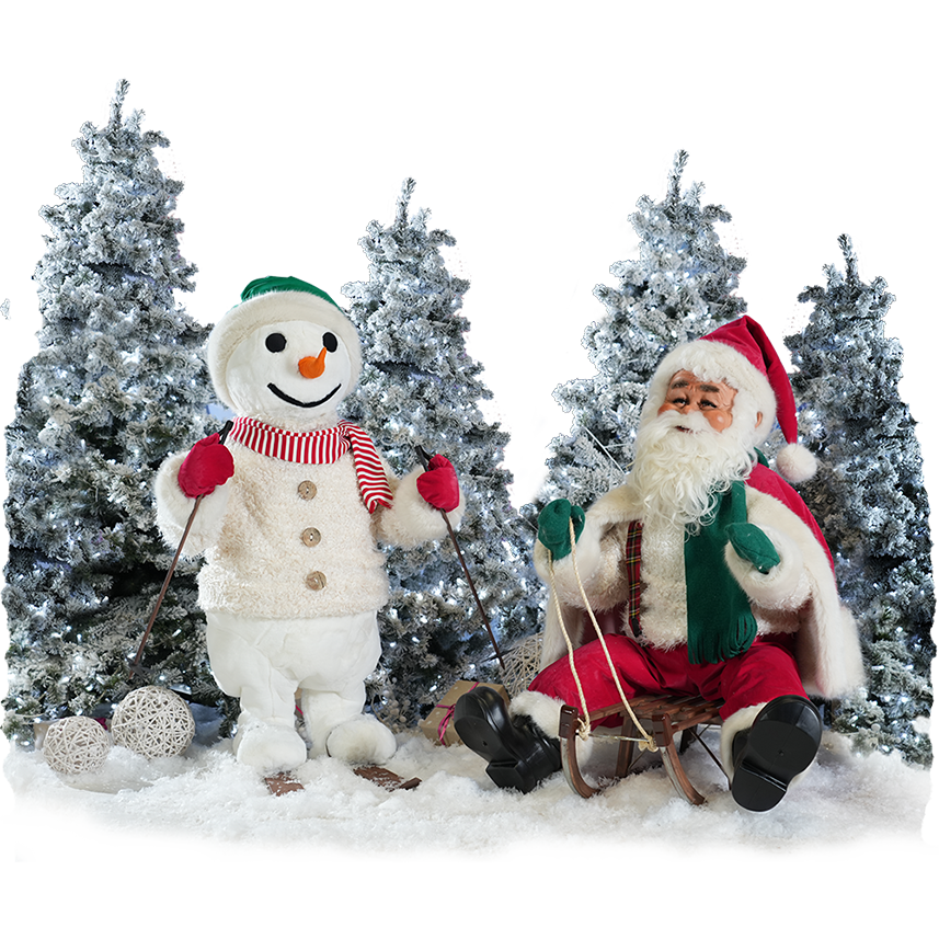 Santa's Holiday Free Time Animatronic Set