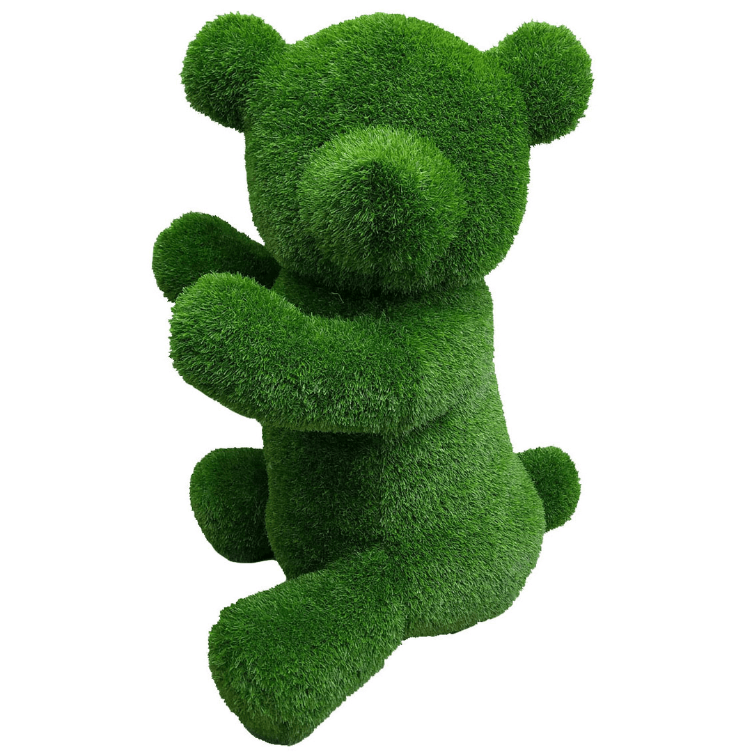 artificial turf grass, animal topiary, topiary animal, green topiary, outdoor décor, lifelike design, UV-resistant, weatherproof, garden décor, patio decoration, low maintenance, outdoor landscaping, bear-shaped decoration