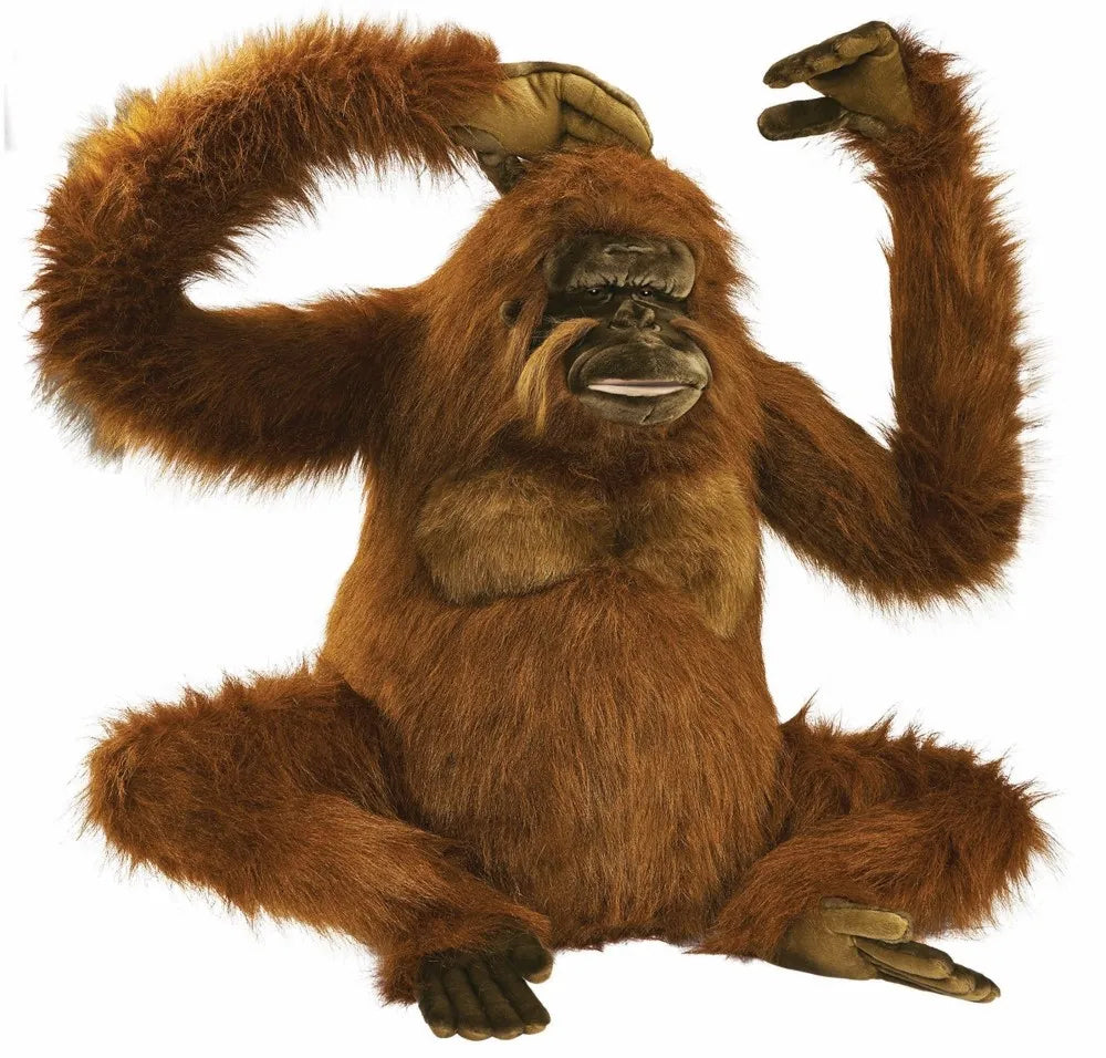 (A) Orangutan on Rock 31in H
