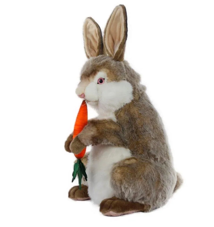 (A) Bunny Brown With Carrot 20in H