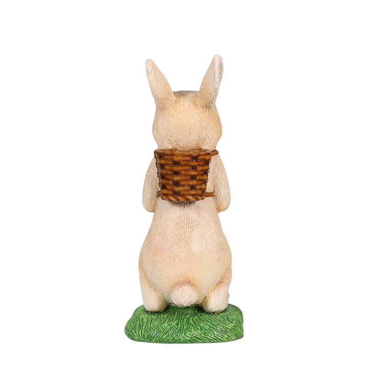 28 inches easter bunny basket back view