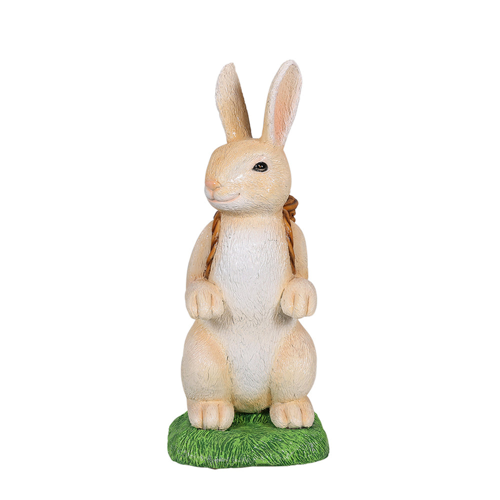 31-inch easter bunny with basket side view