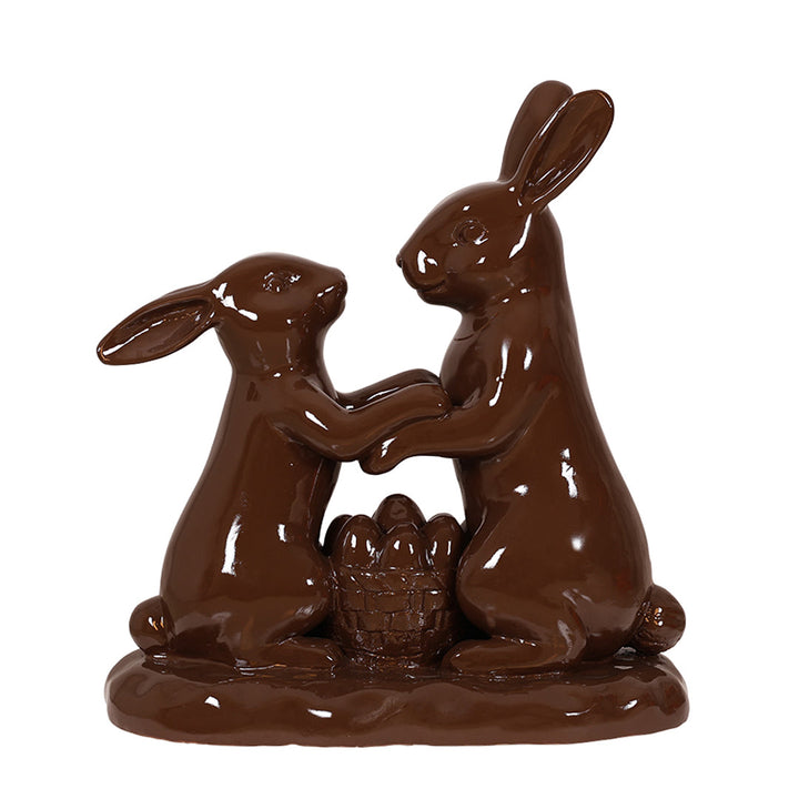 bunny couple chocolate for easter decor ideas