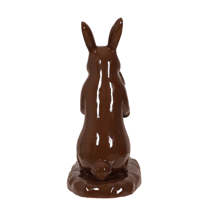 bunny couple chocolate back view for easter decor ideas