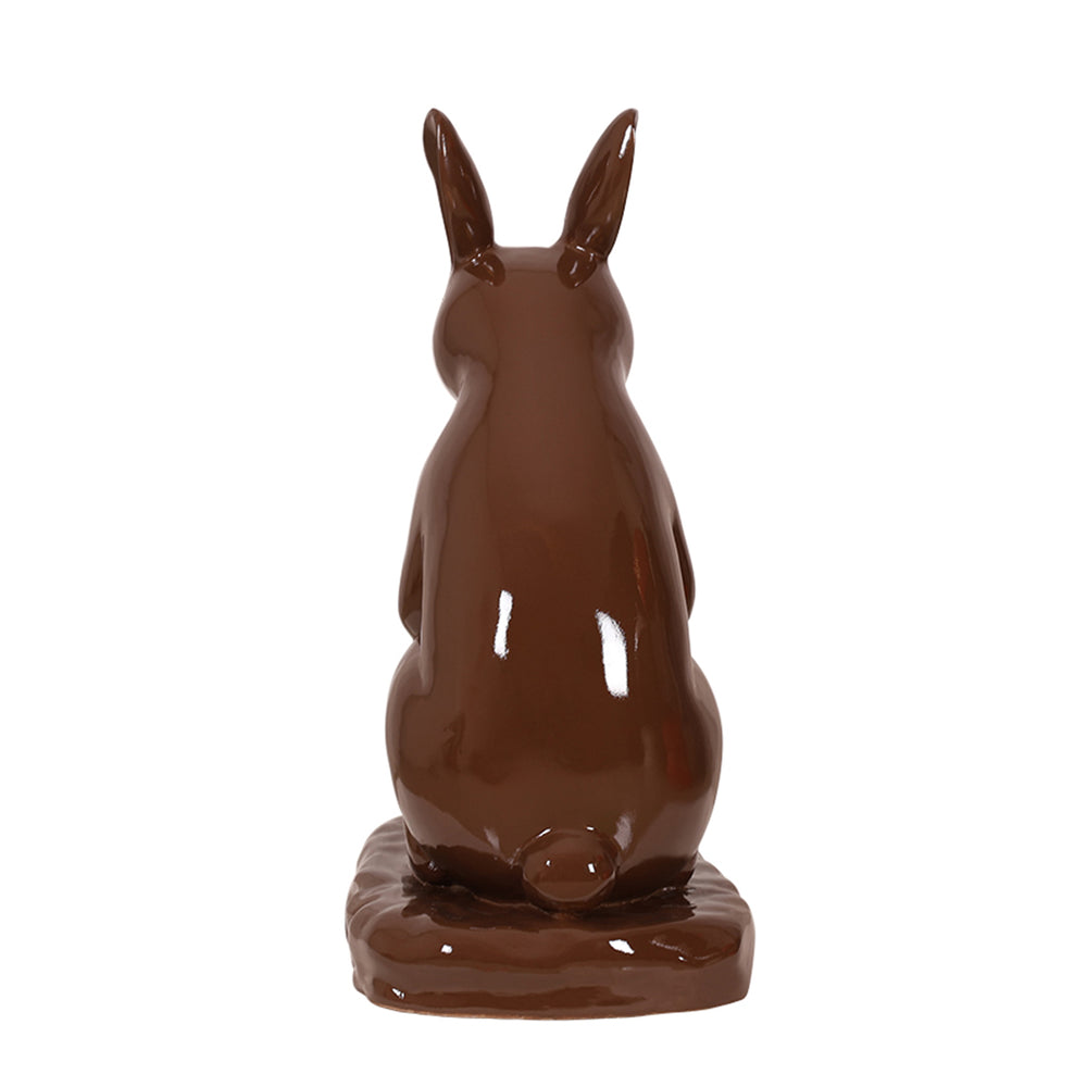 charming easter bunny decorations with chocolate-inspired designs