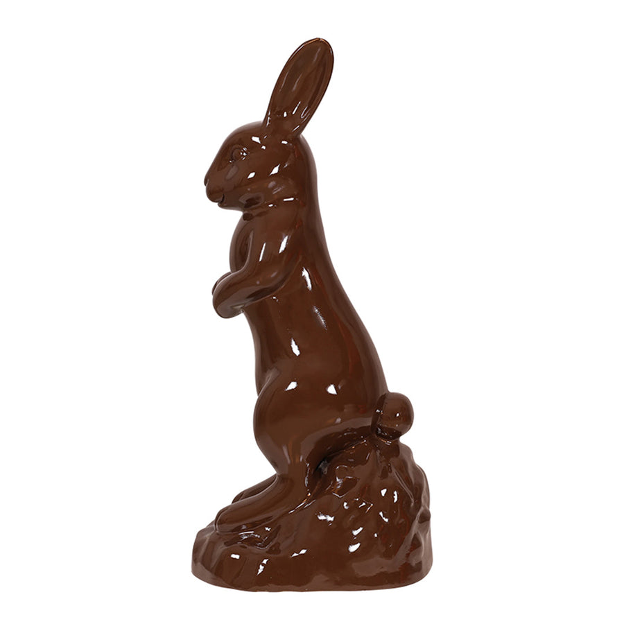 chocolate inspired standing bunny for easter decorations