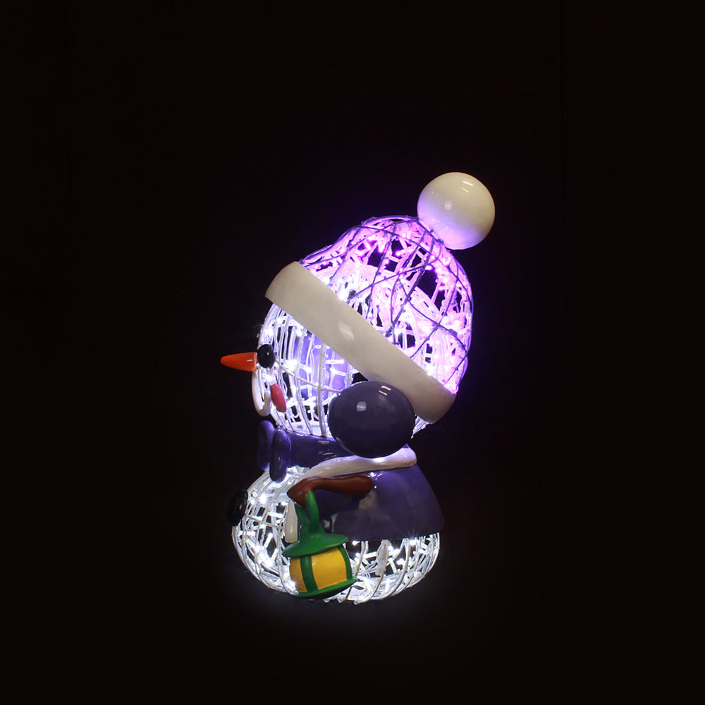 Glowing Noa Snowy Statue side