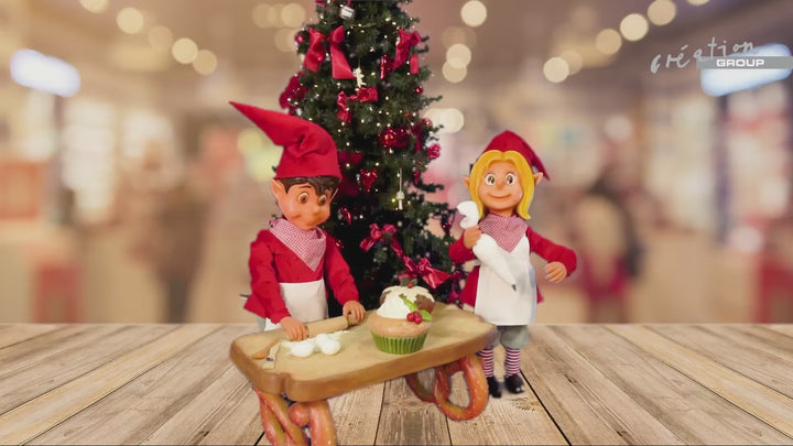 Confectioner Children with Pretzel Table