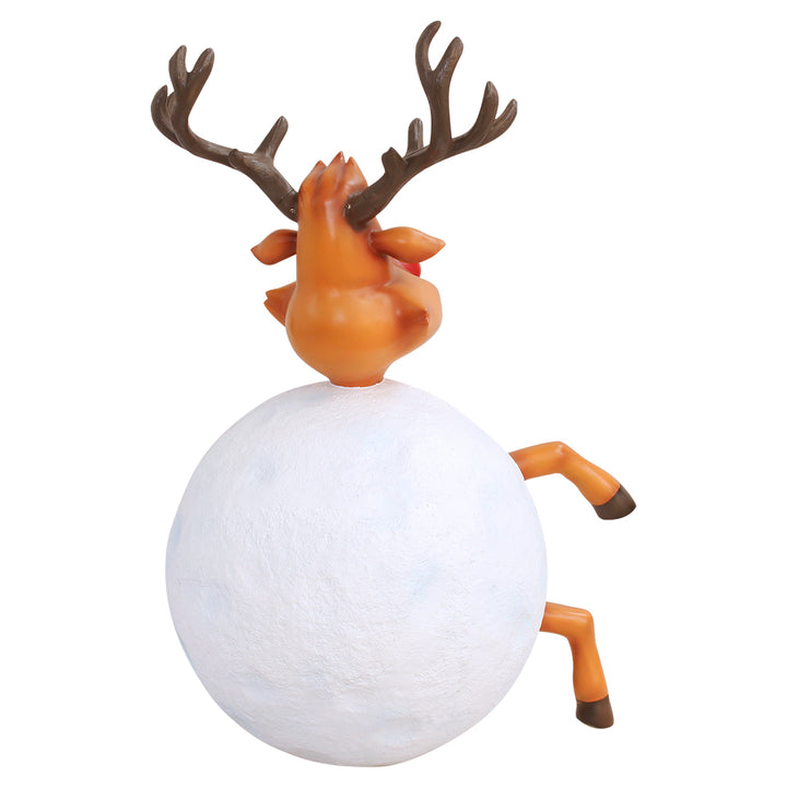 Reindeer In Snowball