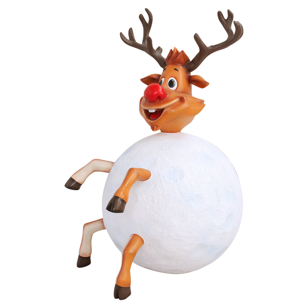 Reindeer In Snowball