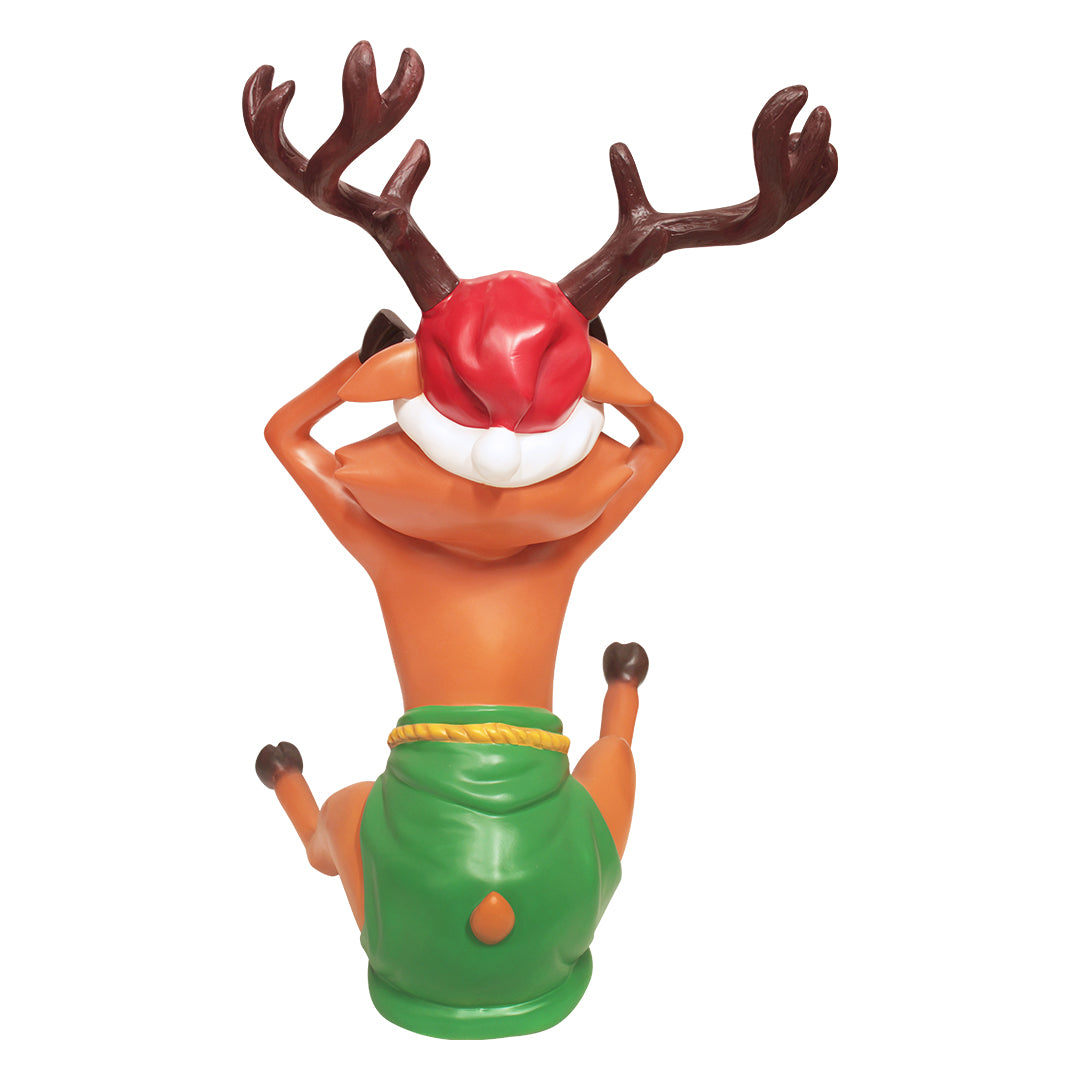 santa reindeer back view