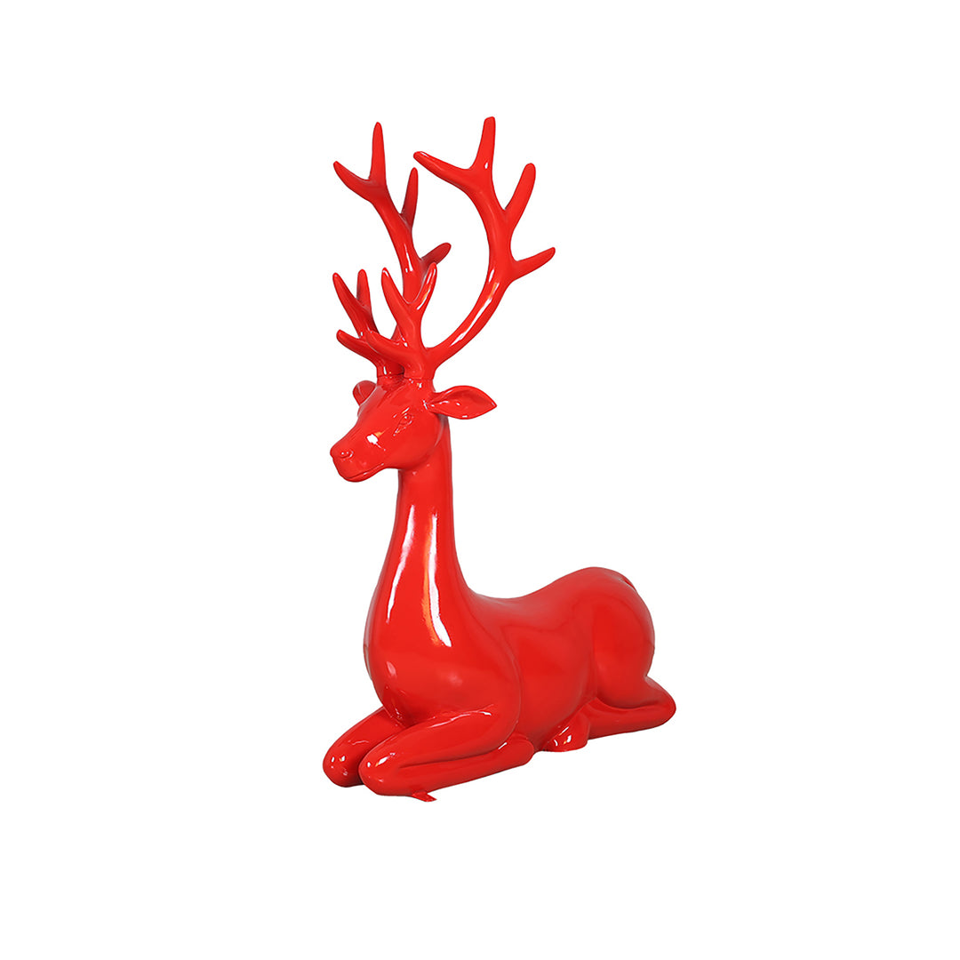 Deer Sitting Statues (Stags)